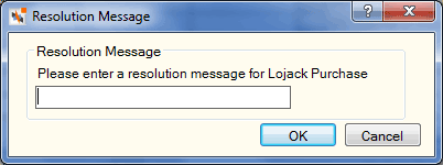Resolution Message