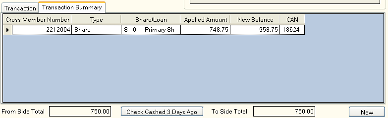 Transaction Summary Transaction Summary