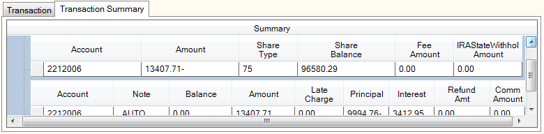 Single Loan Payoff Transaction Summary Single Loan Payoff Transaction Summary