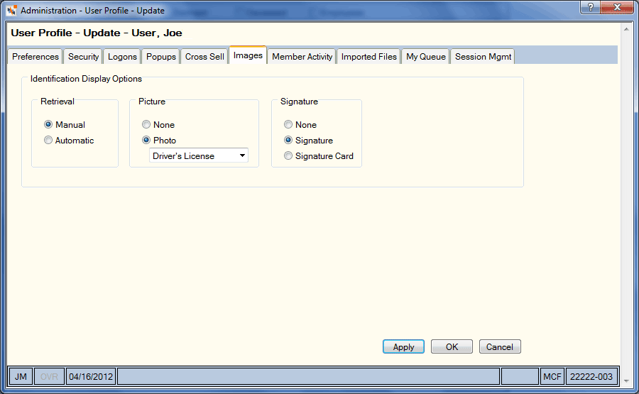 User Profile - Images